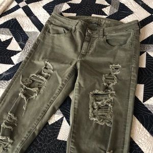 Green super stretch leggings